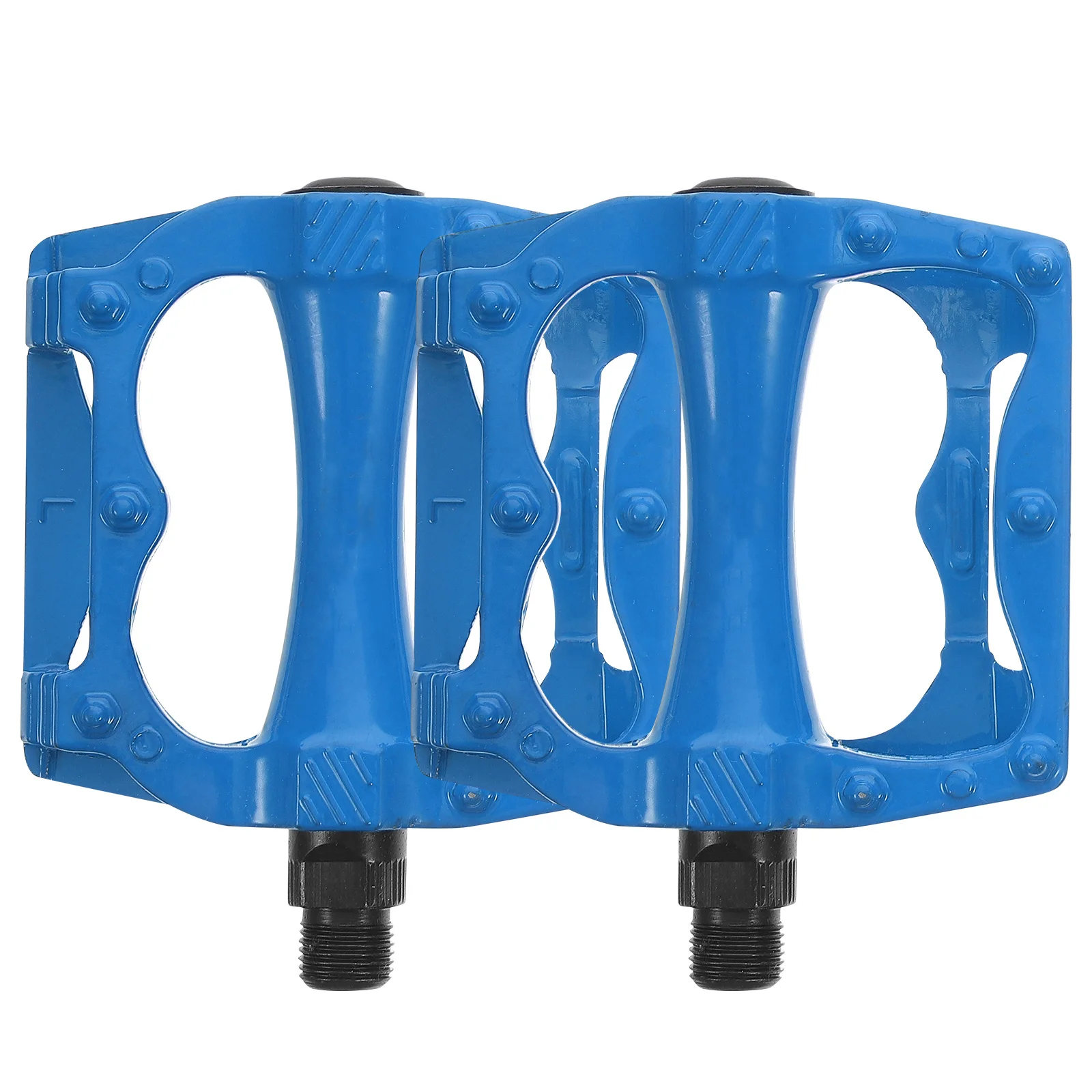 

2Pcs Bicycle Pedals Aluminum Alloy Mountain Bike Wide Effective Power Transmission Anti-Skid Metal Pedal Replacement