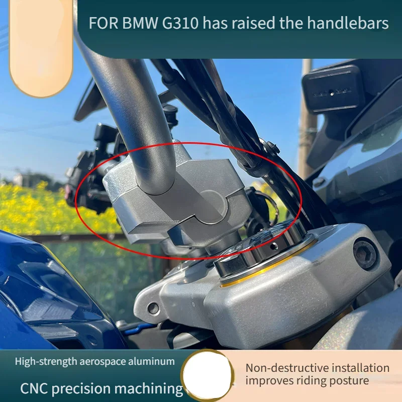 For BMW G310R G310GS Handlebar Riser Pullback Elevador Manillar Moto Accesorios Moto