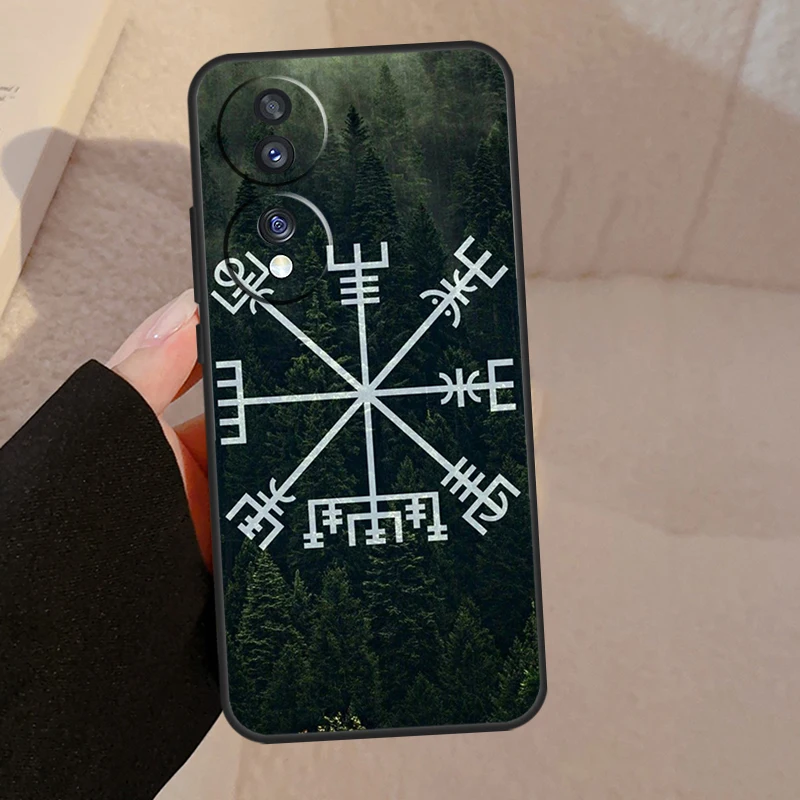 Forest Nordic Runes Case For Honor Magic 5 Pro 50 70 90 Lite Honor 8X 9X X9b X9a X8a X7a X6a X6 X7 X8 X9 Cover