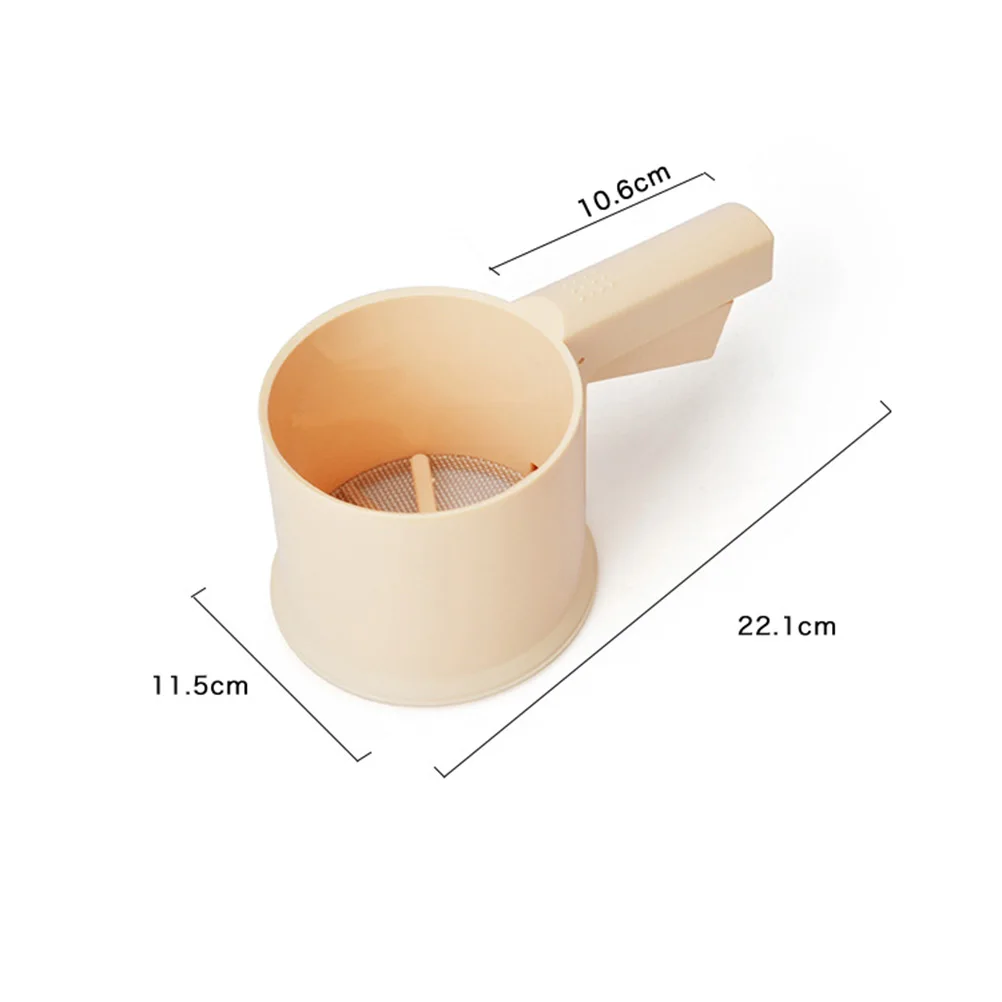 

1pc Press Type Flour Sieve Mesh Sifter Stainless Steel Powdered Sugar Net Sifting Strainer Filter Baking Kitchen Tools