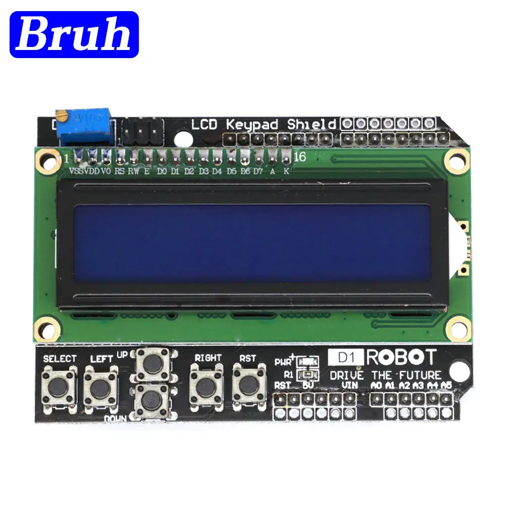 

ЖК-экран с клавиатурой LCD1602, ЖК-дисплей 1602, модуль дисплея, синий экран для Arduino