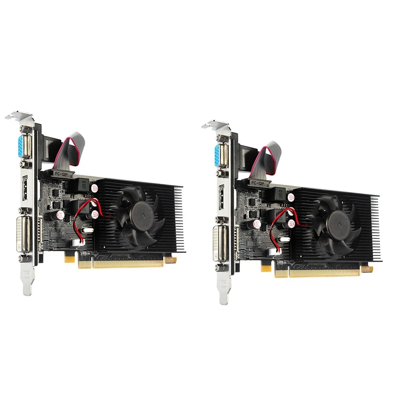 

2X HD7450 Graphics Card 64Bit 2GB GDDR3 PCI-E 2.0 X16 -Compatible VGA DVI-I Video Card For AMD Radeon HD 7450 2G