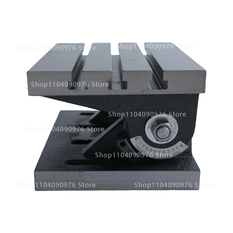 Adjustable Tilt Angle Worktable 6 7 10 12 15 Inch Tilting Milling Machine Table 0-45° Dual Direction