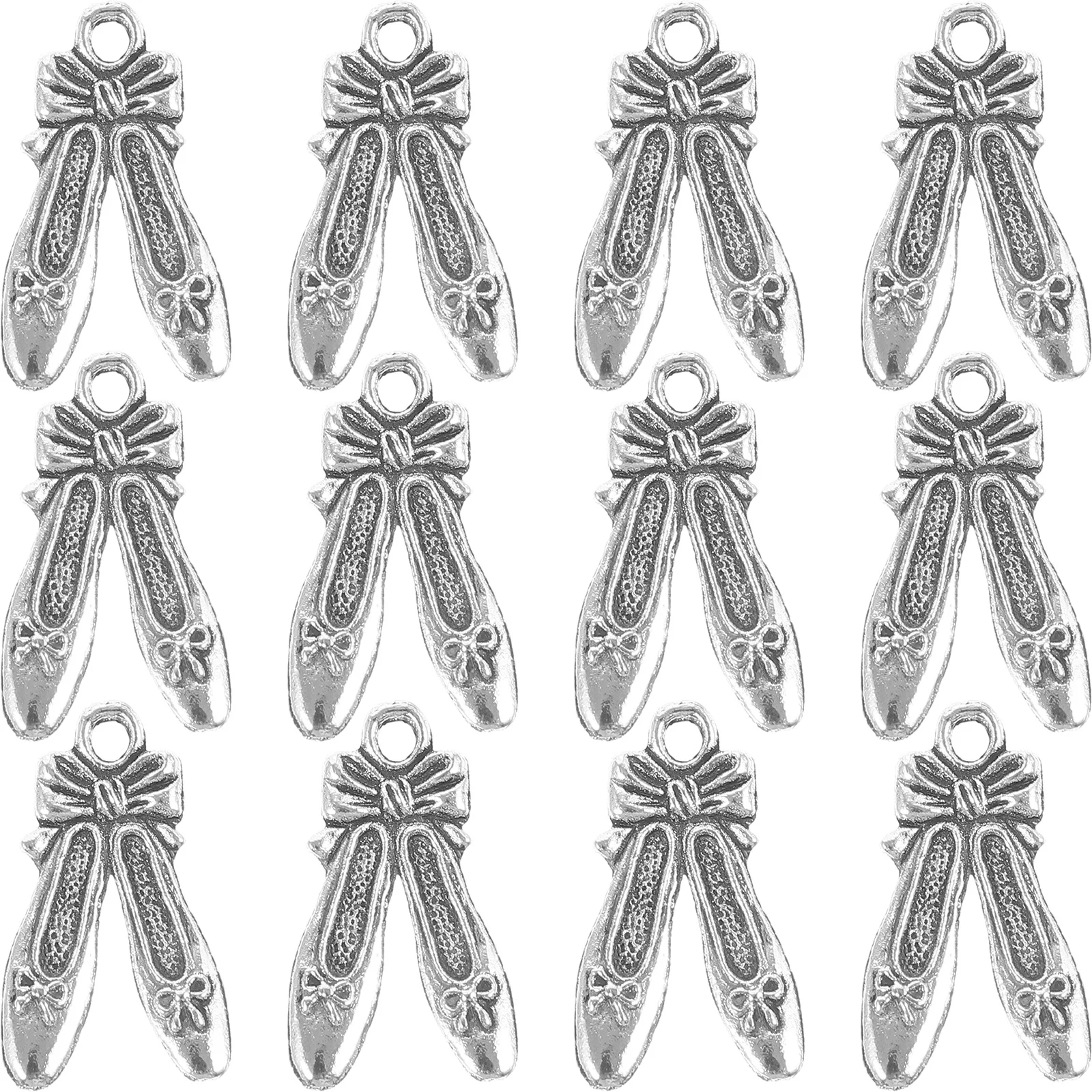 50 قطعة حذاء الباليه سبيكة سحر قلادة مثالية لصنع القلادة DIY مجوهرات الإبداعية هدية للنساء الرجال حذاء الباليه سحر