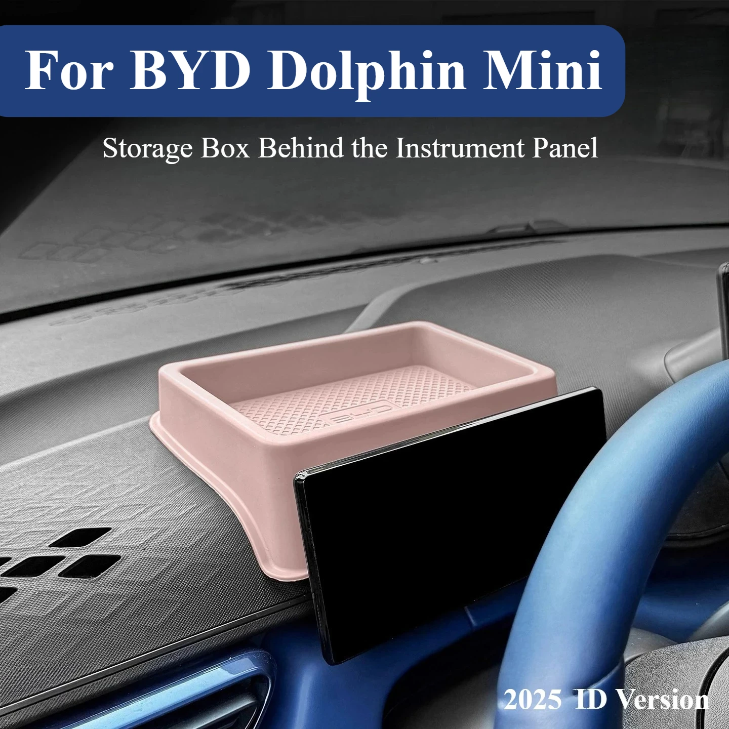 

For BYD Dolphin Surf Dolphin Mini Atto 1 2025 ID Version Storage Box Behind Center Console Screen Car Interior Organizer Tray