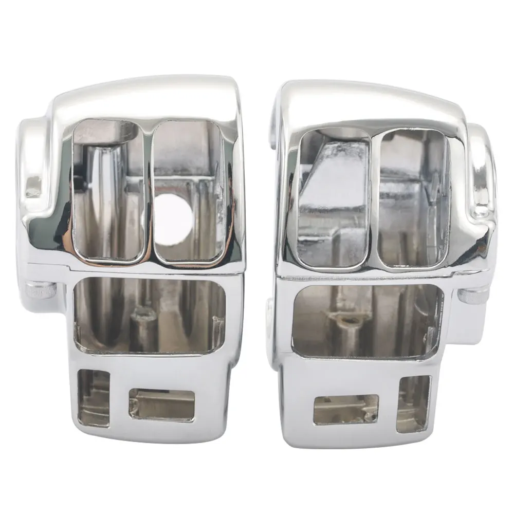For Harley Road Glide Electra Glide FLHR FLHRC FLHT FLHTCU 96-2013 Motorcycle Chrome Handlebar Control Switch Housings Cover