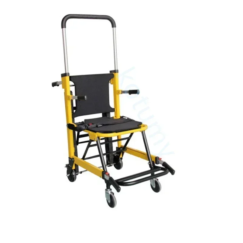 Manual Stair Climbing Chair Foldable Emergency Stair Lift  Aluminum Alloy Up and Down Stairs Climbing Machine