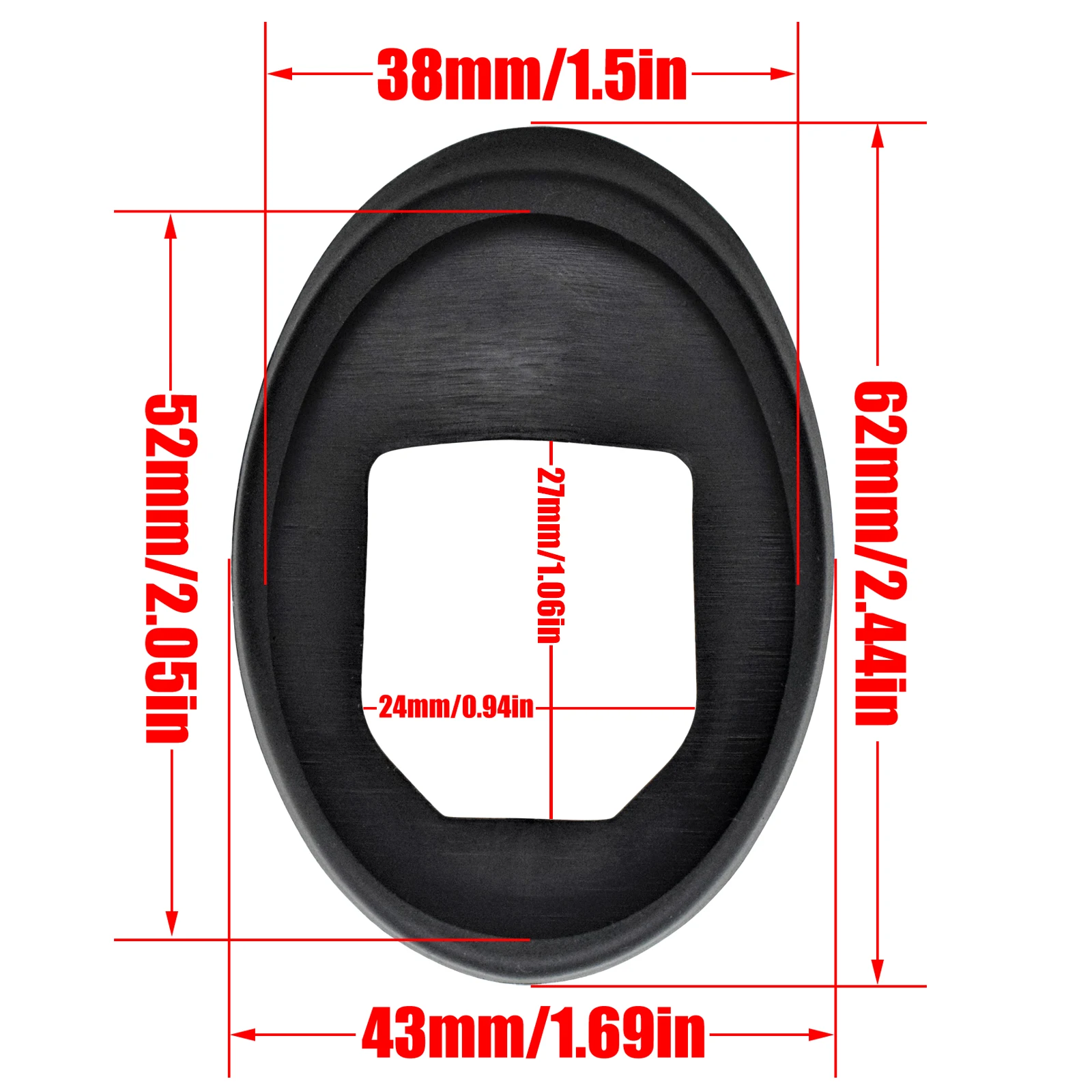 Front Black Rubber Antenna Gasket Seal Roof Aerial For Renault Clio Volvo V40 Skoda Octavia Fabia Seat Ibiza Fiat Grande Punto