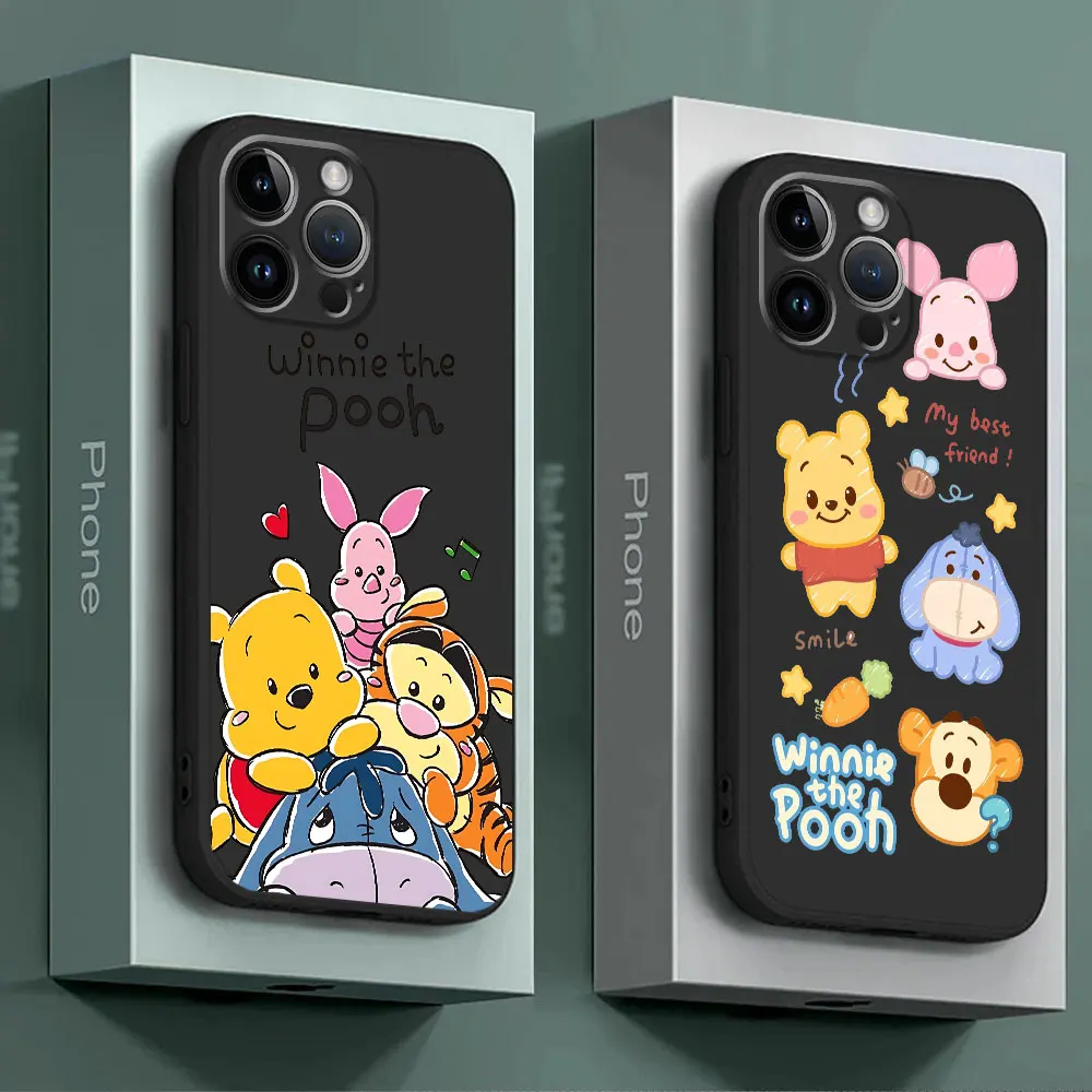 Disney Winnie-funda de silicona para Google Pixel 8 Pro, 7a, 6a, 6 Pro, 7 Pro