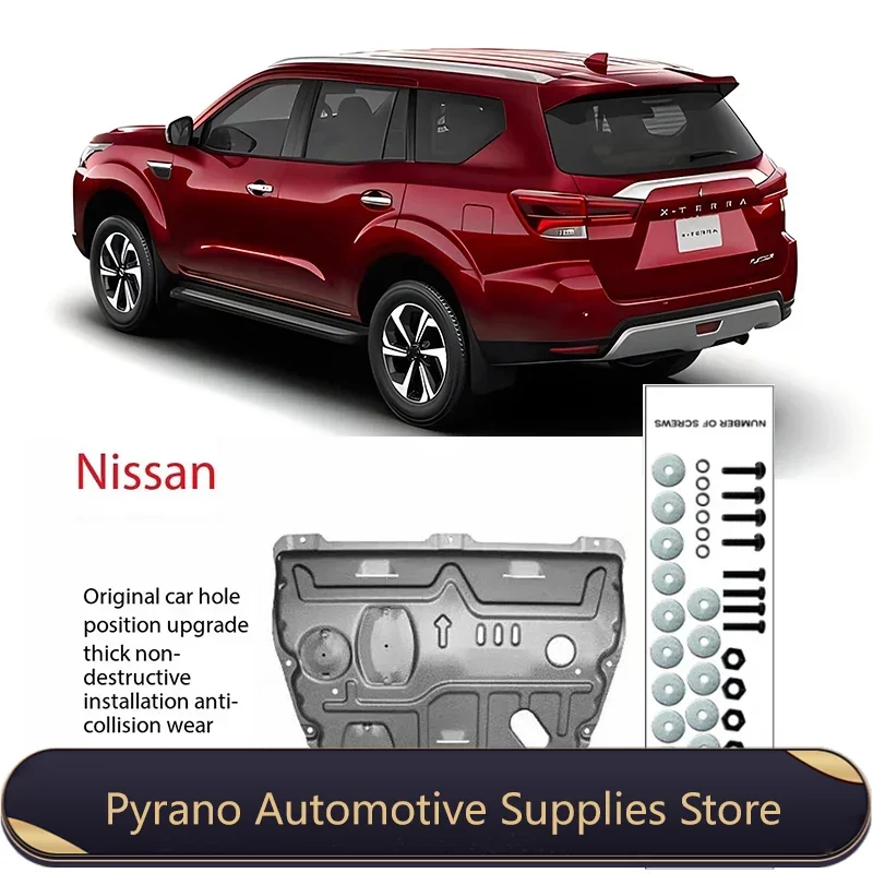 Onder Motor Bescherming Spatscherm Modder Spatbord Afdekking Plaat Spatbord Spatbord Beschermer Voor Nissan Terra 2018-2020 2,5l 2019 Auto Zwart