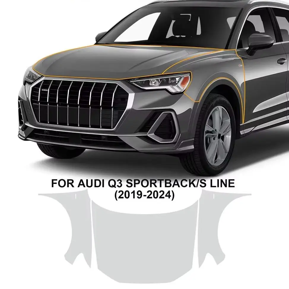 

8.5Mil TPU Bumper Paint Protection Film For Audi Q3 Sportback 2019-2024 Pre-cut PPF Clear Bra Car Body Anti-Scratch Resistant ﻿