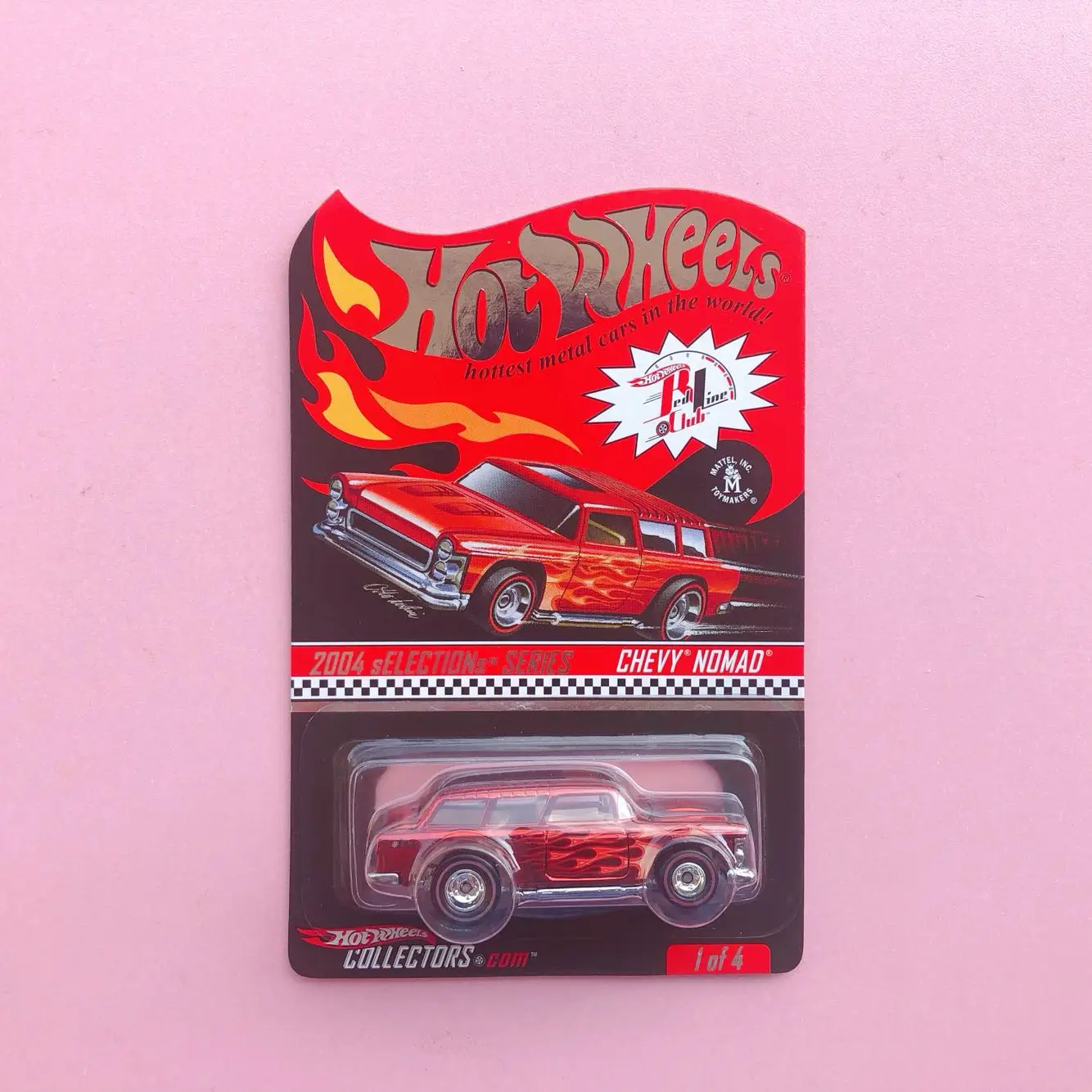 

Hot Wheels Cars RLC Chevy Nomad Гальваника Красный 1/64 Металлическая литая модель игрушечного транспортного средства