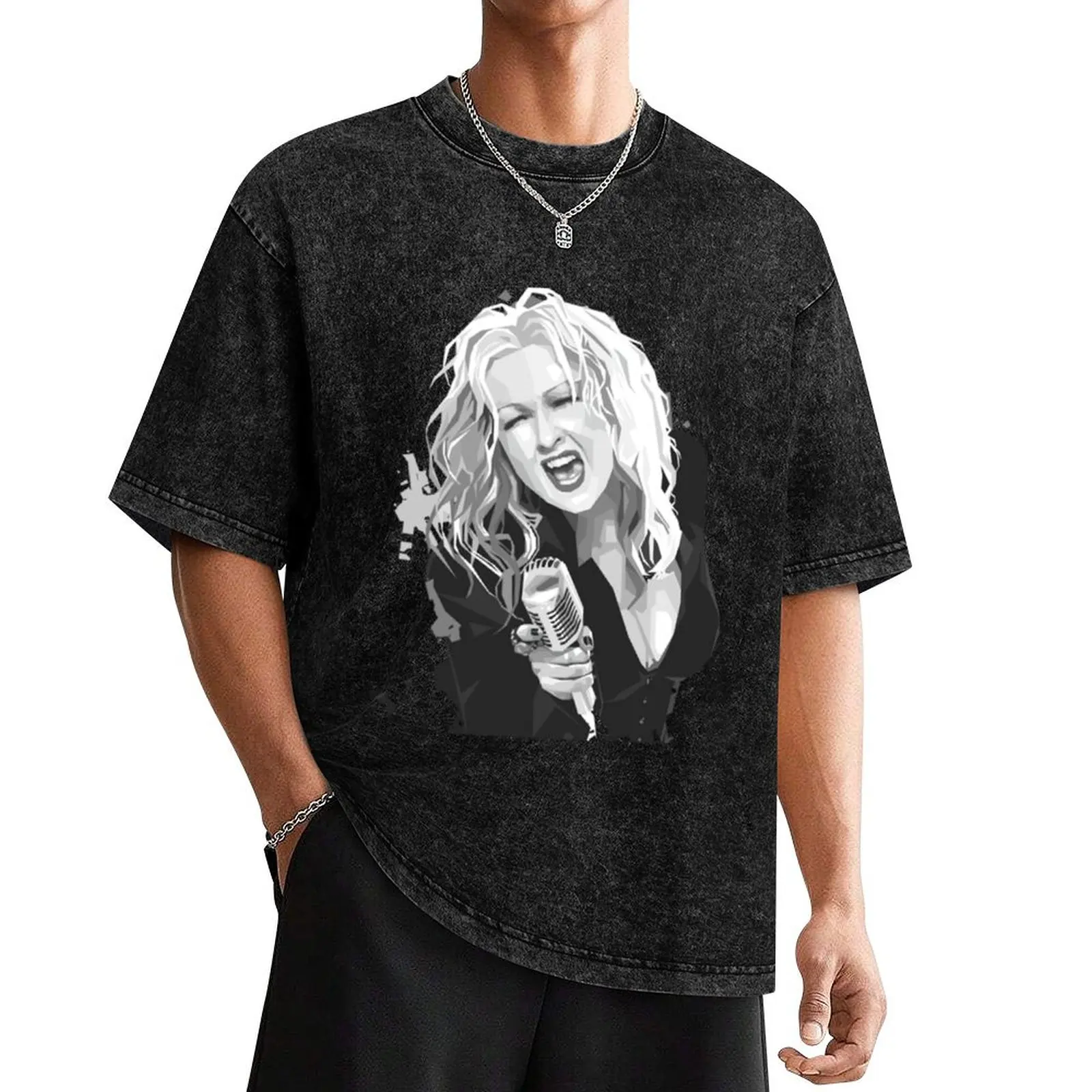 Cindy Lauper T-Shirt oversize t-shirts man custom t-shirts mens funny t shirts