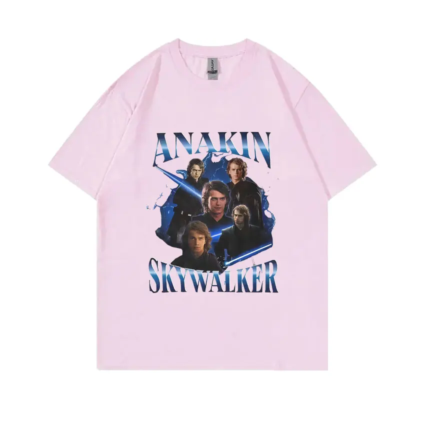 Limited Anakin Skywalker T-shirt Men Women Casual Cotton T Shirts Unisex Fashion Oversized Streetwear Male Vintage Cool Tshirt