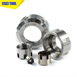 1pc ER8/ER11/ER16/ER20 /ER25/ER32/ER40 A/M/UM Type ER Collet Chuck Nut For CNC Lathe Milling Cutter Router Bit Holder