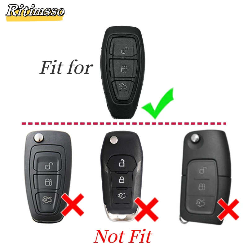 Soft Tpu Car Remote Smart Key Case Cover Shell Fob for Ford Focus 3 4 ST Mondeo MK3 MK4 Fiesta Fusion Kuga 2013 2014 2015 2017