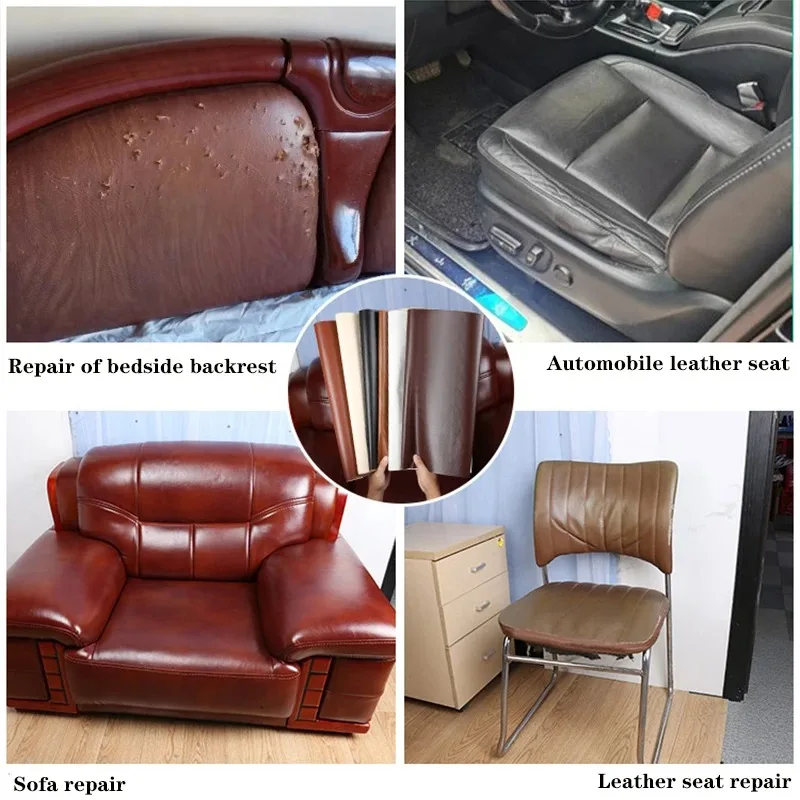 Self-Adhesive 300X50CM Roll DIY Self Adhesive PU Faux Leather Sofa Chair Table Car Repair Sticker Patches DIY Leather Patches