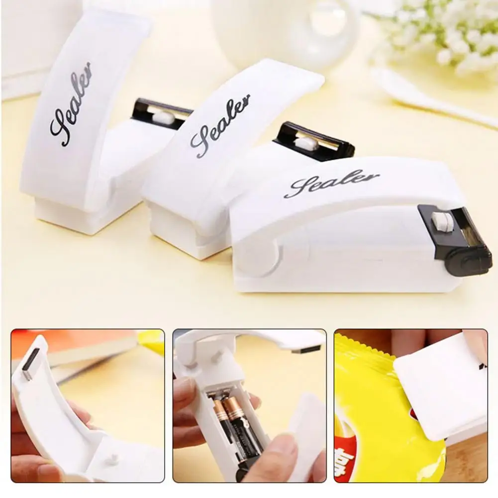 White Color Portable ABS Safe Handheld Cost-effective Lightweight Sealer Sealing Machine for Household Pocket Heat Bag for House