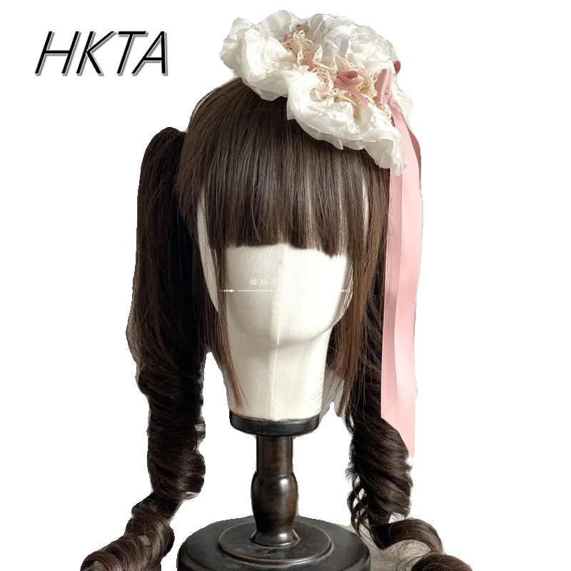 لوليتا التصميم الأصلي الحلو لون الحلوى مقاطع اكسسوارات قبعة لطيف فتاة اليدوية Kawaii كوس قبعة صغيرة قبعة النساء إكسسوارات الشعر