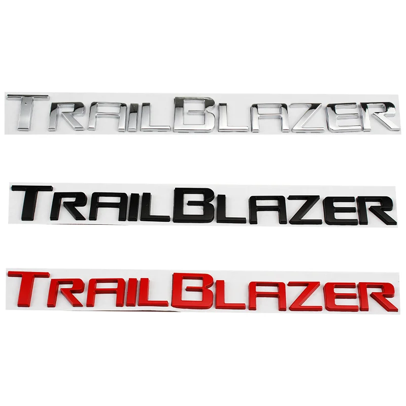 Car 3D Metal Letters Logo Decals Sticker For Chevrolet Trail Blazer Car Rear Trunk Alphabet Emblem Badge Styling Stickers