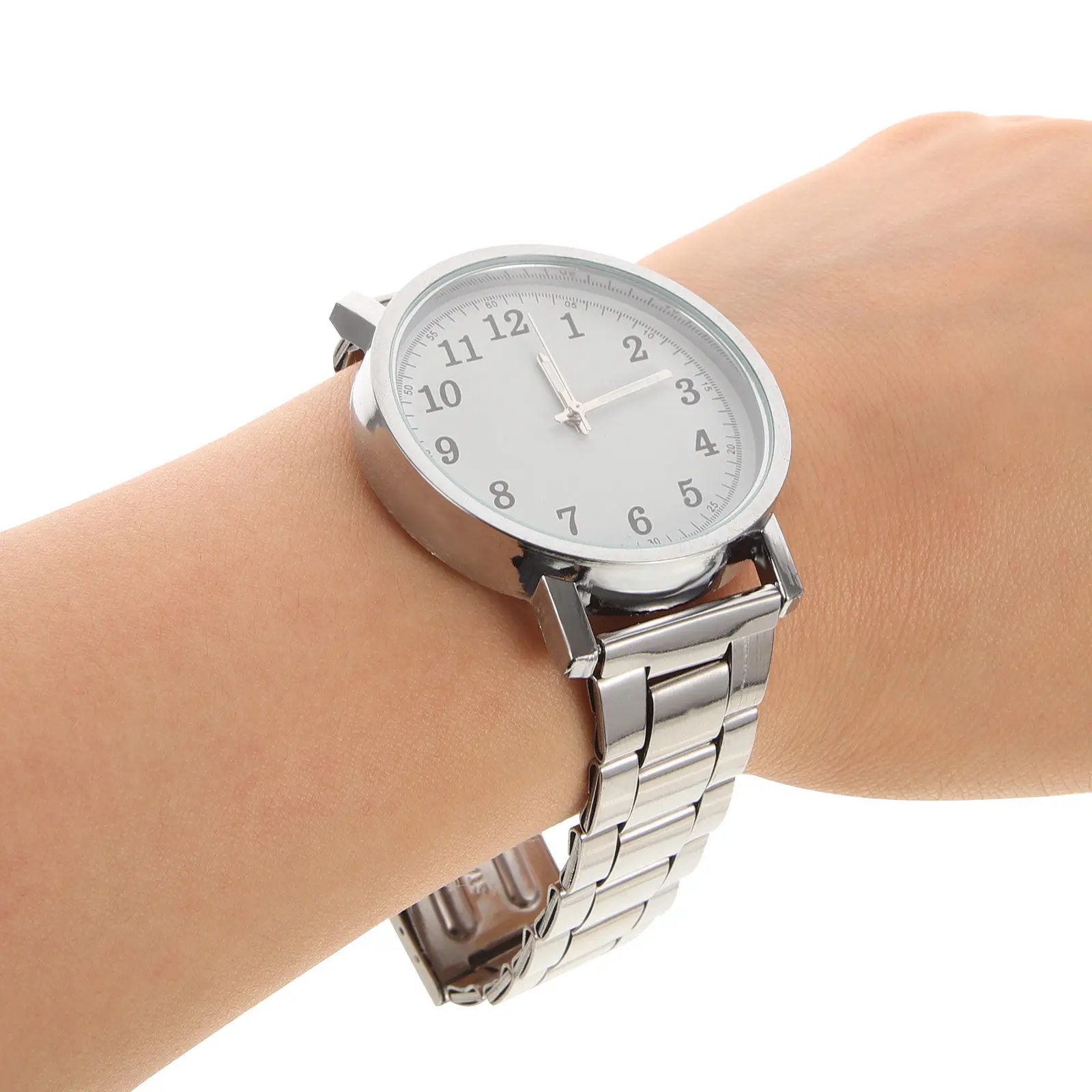 Men's Quartz Watch with Stainless Steel Band – Elegant, Precise Timepiece for Wedding, Birthday Gift