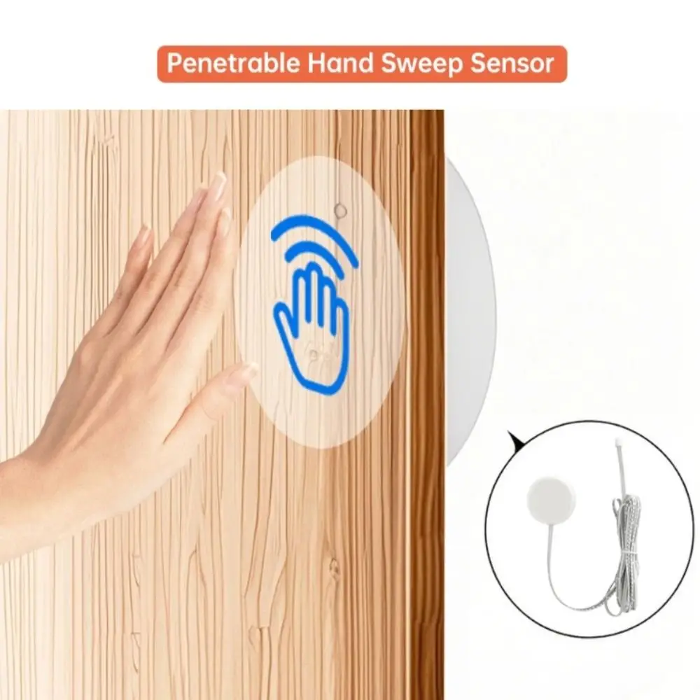 

5A 60W LED Kitchen Cabinet Light Wooden Panel Hand Sweep Touch Sensor Switch Capacitive Touch Penetrable Sensor Dual Door Sensor