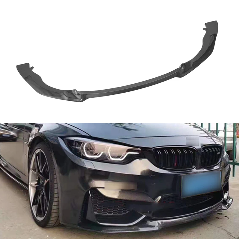 

Передняя губа из углеродного волокна CS Style для F8X F80 M3 F82 F83 M4 2014-2018 Sedan Coupe, кабриолет, губа переднего бампера автомобиля