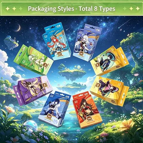 Shining Soul Genshin Impact Genius Invokation TCG Seasons 1-4 Precon Booster Packs Tabletop Game Cards Collectible Merchandise