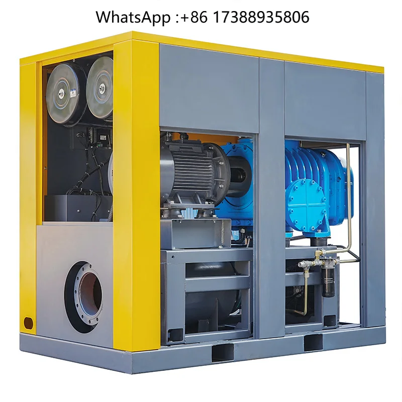 Energy Saving VSD 22kw 30kw 37kw 75-185kw Oil Free Screw Air Blower 0.8bar 1.0bar Blowers Vacuum Pump