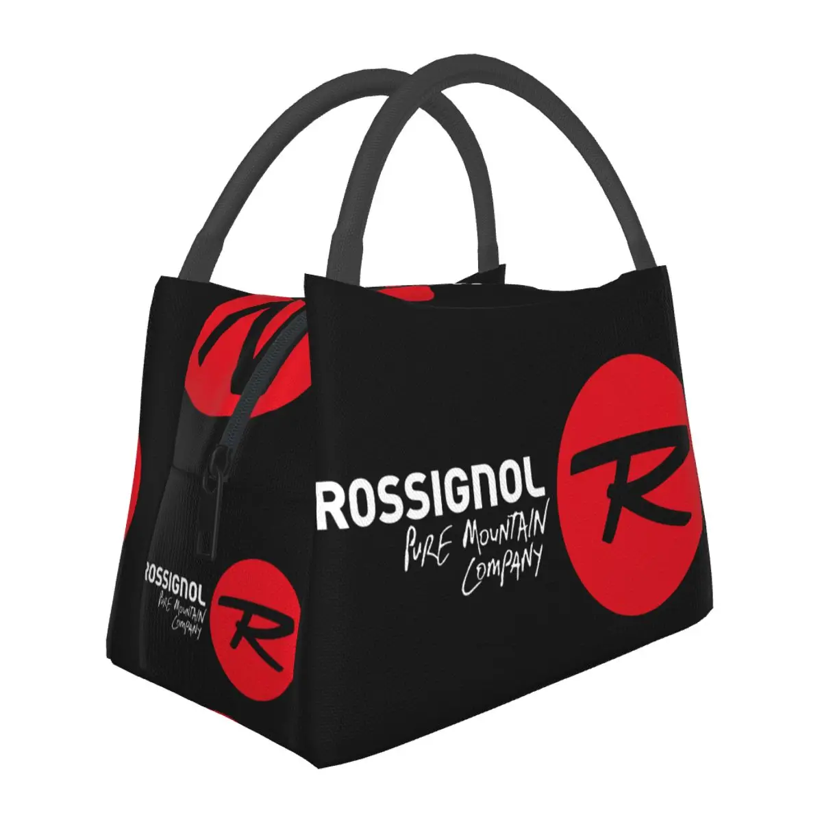 White Rossignol Logo Lunch Bags Cooler Warm Insulated Lunch Box Picnic Camping Work Travel Bags