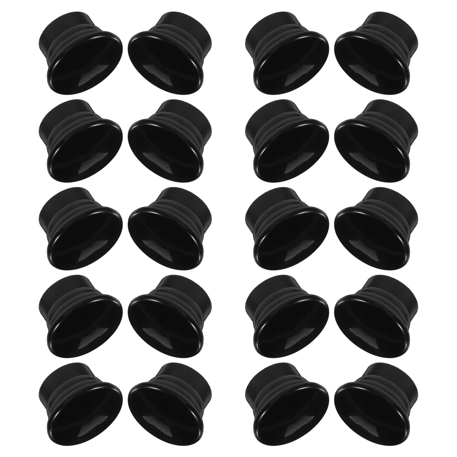 

50pcs Curtain Rod End Caps Plastic Decorative Finials For Home Office Window Drapery Pole Sealing Plug Cap Curtain Accessories