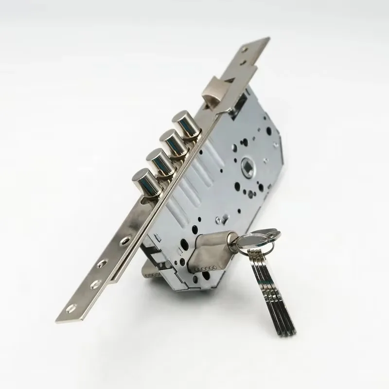 4 Round Bolt Entry Door Latch Lock, Security Sash Latch Hardware for Front Entrance Door