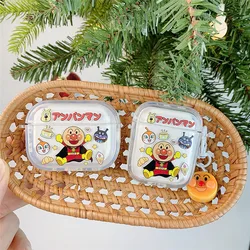 Japan Anime Anpanman DIY Earphone Case for AirPods 1 2 3 Pro Pro2 4 Pro3 アンパンマン Wireless Bluetooth earphones Headphone Cover