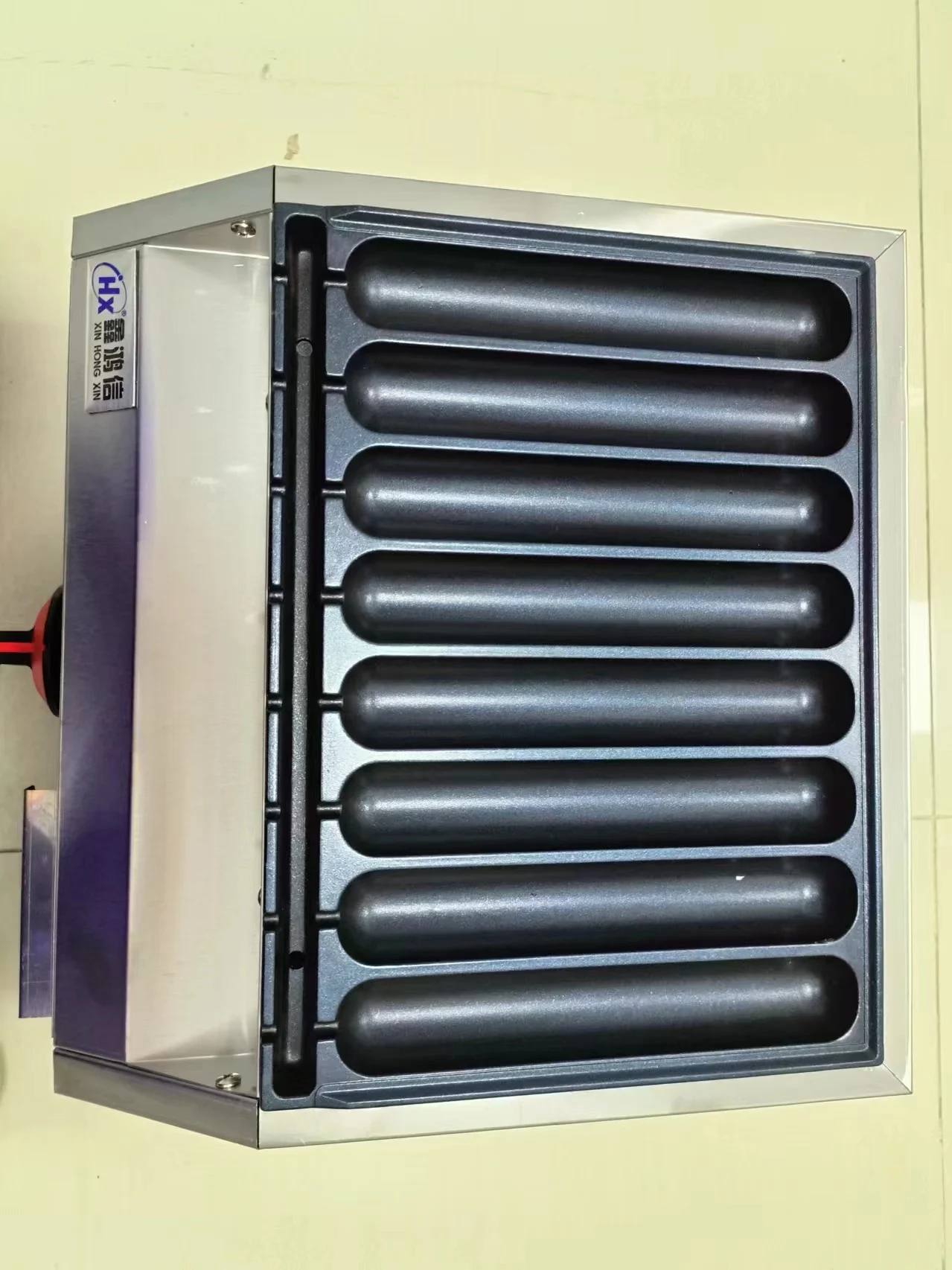 الكهربائية التجارية هوت دوج شواء هوت دوج ماكينة السجق المحمصة مع جهاز تسخين الطعام السجق المشوي تيبانياكي