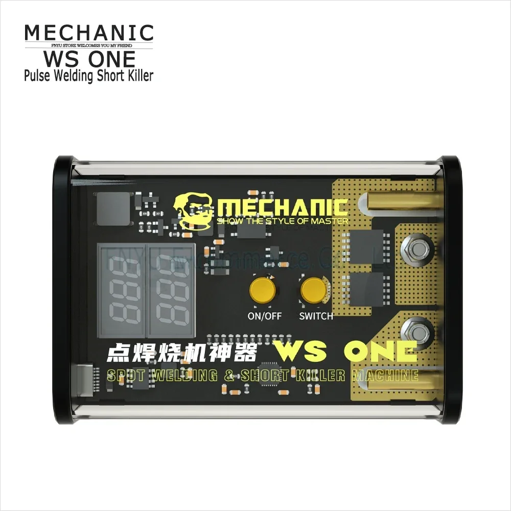 MÉCANICIEN WS ONE-Soudeuse par points à impulsions portable pour carte mère PCB, outil de soudage court, réparation de soudage, emplacement de défaut de batterie