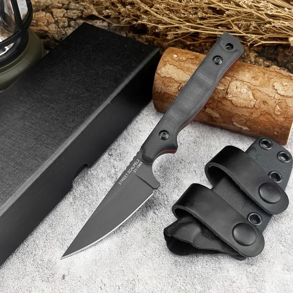 

TOPS Hunting Fixed Blade Knife with Sheath 8Cr13Mov Blade Outdoor Bush Survival Knife Camping Hunting Tactical Knife EDC Tools