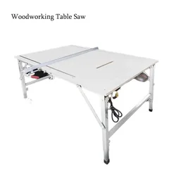 120*80 Multifunctional Woodworking Table Saw Portable Folding Workbench 4 In 1 Telescopic Removable Manual Tool For Carpentry