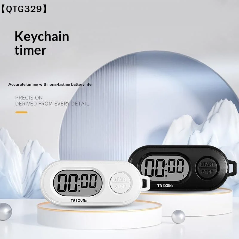 Stop Timer Sports Stop Timer Keychain With LCD Screen Pocket Size Ornament Digital Countdown Clock For Various Scenarios[T]【WQ】