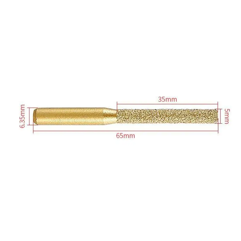 5 Stück 5mm Durchmesser Diamant-Gelötete Kernbohrer für Marmor, Glas, Granit, Quarz, Porzellanfliesen, Lochschneider, Sägewerkzeuge, Zubehör – Detail 2