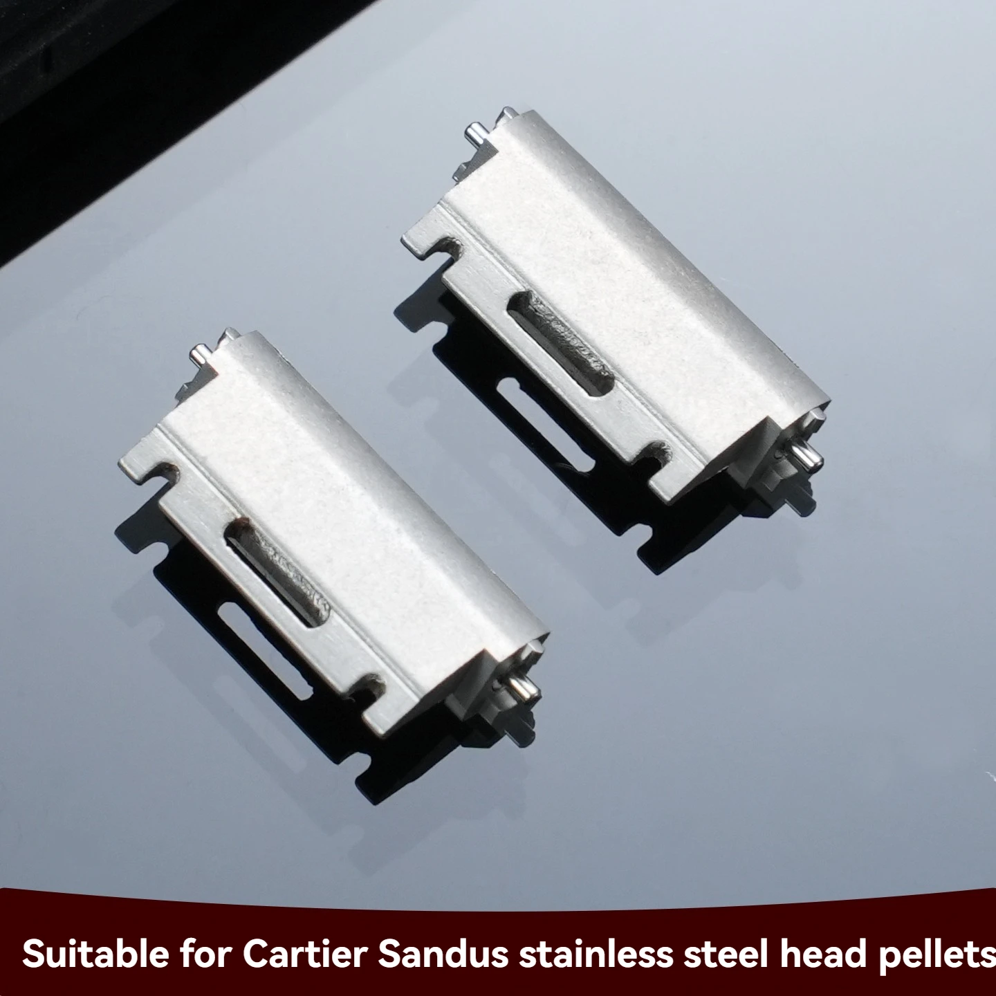 16mm Watch End Links for Cartier Santos W2SA0033, High Polished Stainless Steel Watch Band Connector Fitting Accessorie