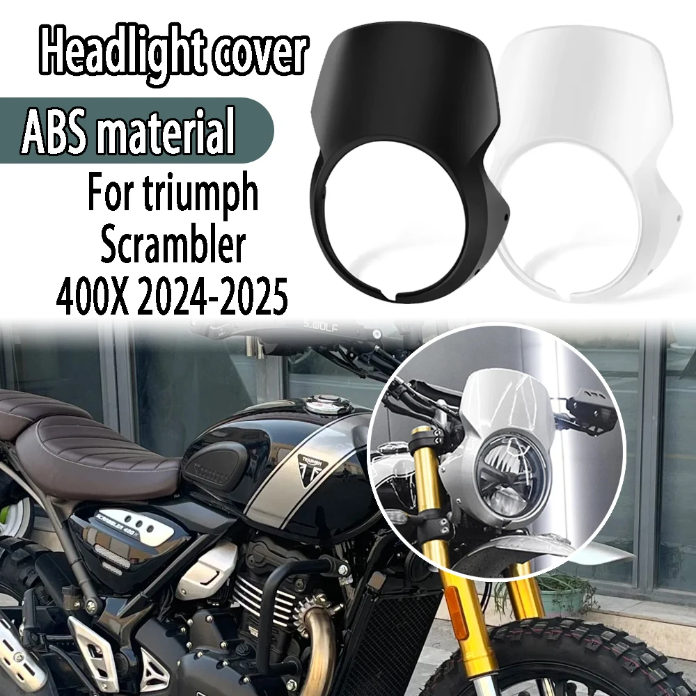 

Для Triumph Scrambler 400X 2024 2025 абажур для фар, обтекатель лобового стекла, передняя защитная крышка, аксессуары для мотоциклов
