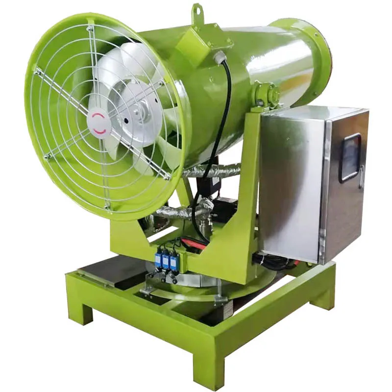 30M Smart Spray Fog Water Meshing Fire Cannon Industrial Humidifier Thermal Fogging Machine for Stone Yard