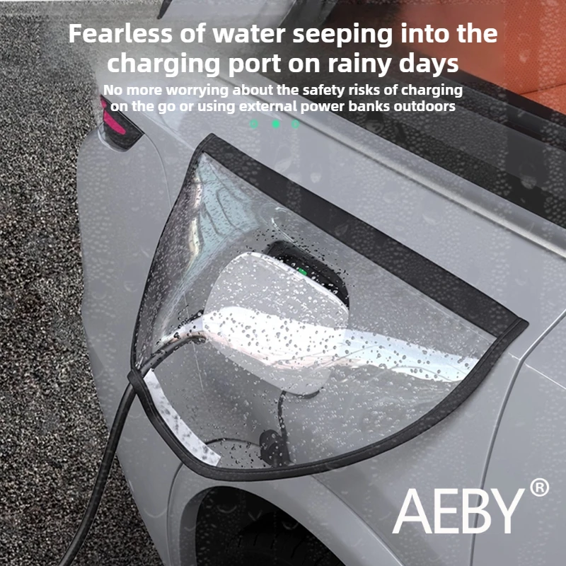 AEBY для BYD Seal U DM-i 2020-2025, дождевик для зарядного пистолета, водонепроницаемый пылезащитный защитный чехол, аксессуары для зарядного устройства для электромобилей