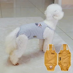 Strips Female Dog Physiological Pants Washable Diapers Jumpsuit Dog Shorts For Small Medium Dogs Underwear Sanitary Panties