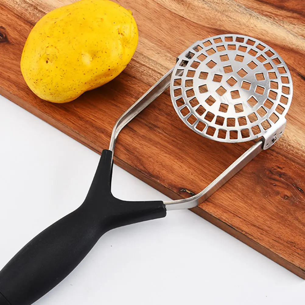 

1Pcs Potato Masher Household Kitchen Vegetable Smasher Large Surface Manual Presser Efficient Food Crusher for Potatoes