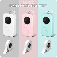 Portable Label Printer Zodzi D30 Bluetooth Wireless Thermal Label Maker Compact Printing width Device (6-15mm) without Ink