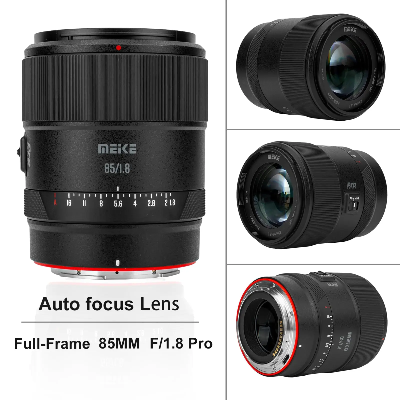 عدسة Meike AF 85mm f1.8 Pro بإطار كامل عالي الدقة 8K لكاميرات Sony E Nikon Z Lumix L Mount