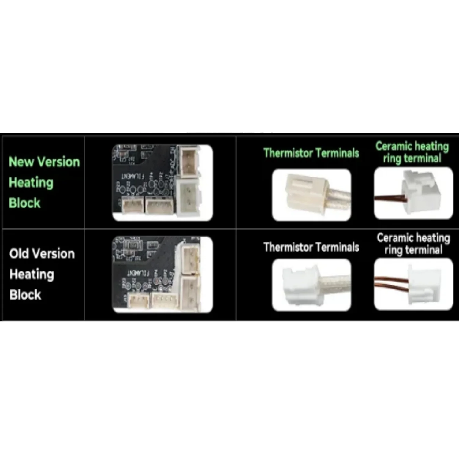 Creality 2025, neue Version K1/K1 Max/K1C Keramik-Heizblock-Kit, Anschluss mit Schnalle, kompatibel mit K1/K1 Max/K1C/K1 SE – Detail 18