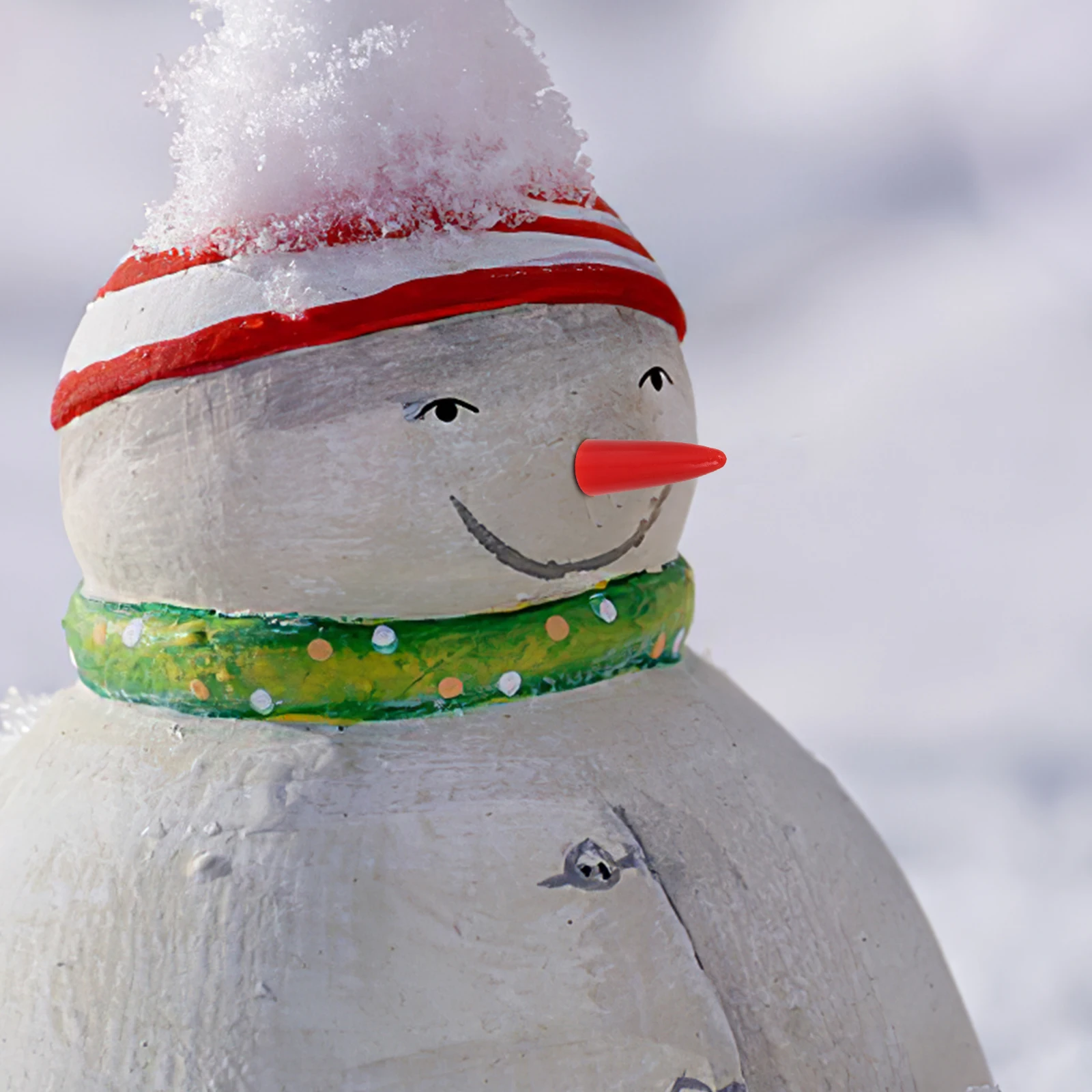 

100Pcs Snowman Nose Plastic DIY Christmas Mini Nose Decoration Snowman Craft Supplies Winter Making Kit Winter DIY Craft Kit