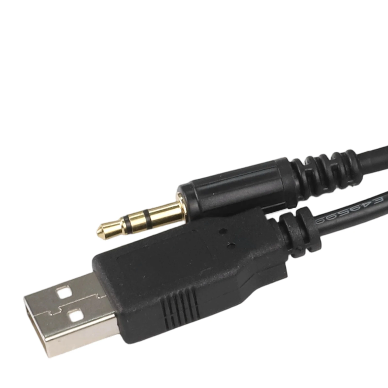 Usb Socket USB Audio Cable Adapter Black Dash Mount USB Socket Non-Deformation Feature Practical USB Interface
